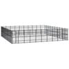 vidaXL Outdoor Dog Kennel Steel Garden Puppy Pet Enclosure Supply Cage House