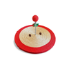 Playful Sisal Spring Ball Cat Scratcher - Apple