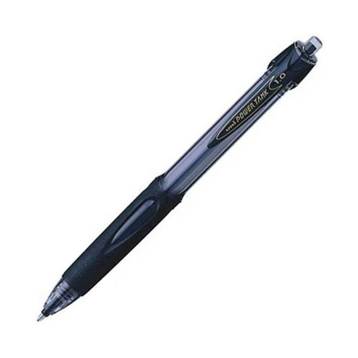 Uni Power Tank Retractable Medium Pen (Box of 12) (Black)