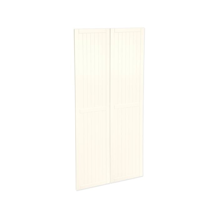 Kaboodle 900mm Antique White Country Pantry Door - 2 Pack