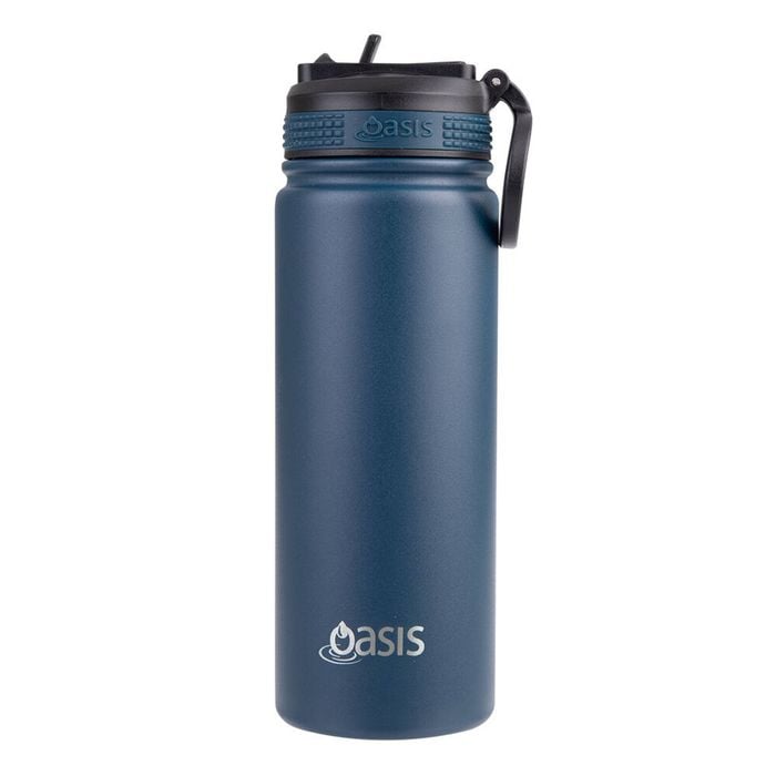 Oasis Stainless Steel Insulated Challenger Sports Drink Bottle 550ml Navy