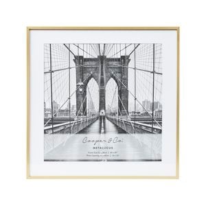 Cooper & Co. 50x50cm Mat to 40x40cm Gold Premium Metallicus Photo Frame