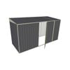 Build-a-Shed 1.5 x 3.7 x 2m Single Hinged Side Door Skillion Shed - Grey