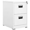 vidaXL Filing Cabinet White 46x62x72.5 cm