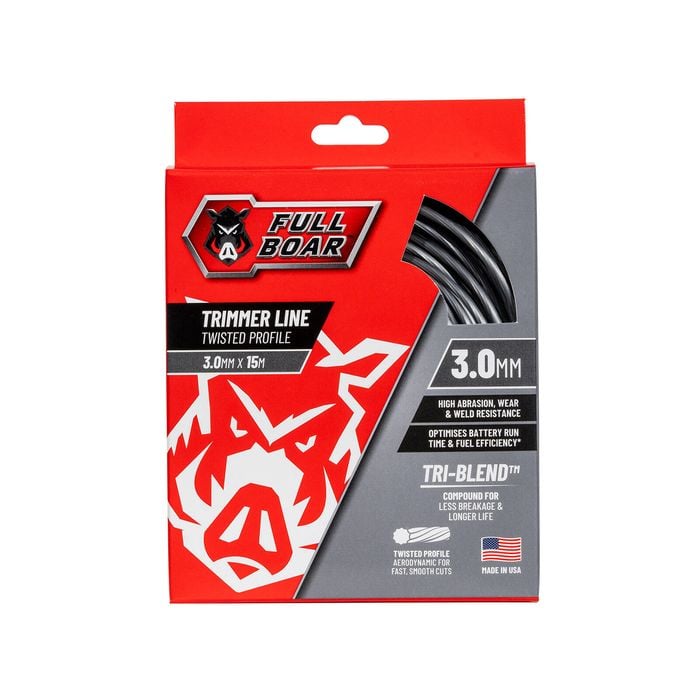 Full Boar 3.0mm x 15m Twisted Profile Trimmer Line FBTLT-3015
