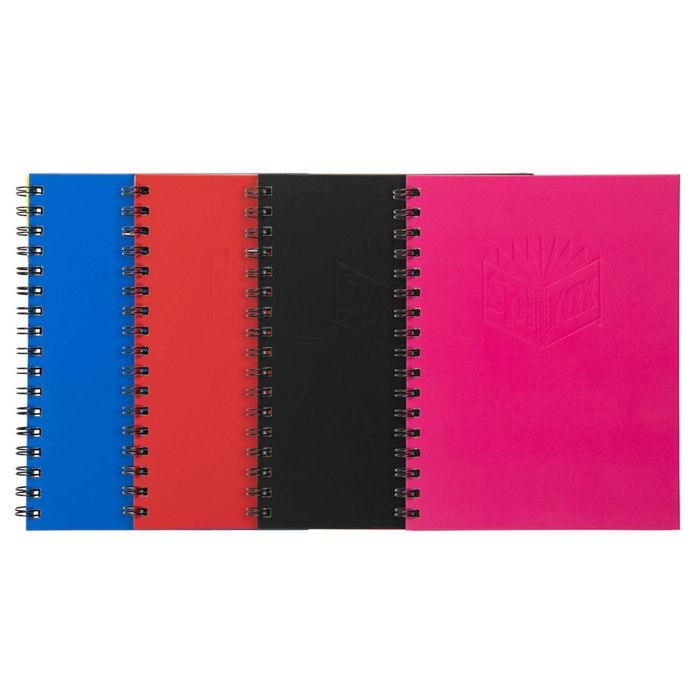 5pc Spirax 511 Hard Cover Notebook Writing Stationery Twin Wire 200-pages Assort