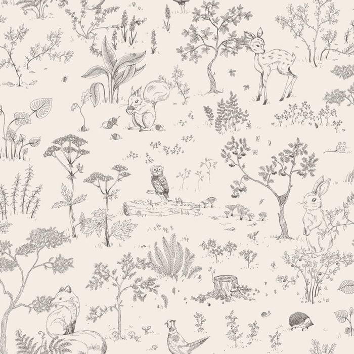 Wallpaper Trader Hollie Wallpaper Roll 10.05m X 53cm, Graphite