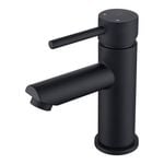 Estilo 35mm Matte Black Pin Lever Basin Mixer WELS 4 Star 7.5L/min