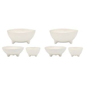 6pc Ecology Ottawa Stoneware Nesting Bowls Tableware Calico