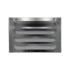 Builders Edge 230 x 150mm Galvanised Louvred Flat Faced Brick Vent