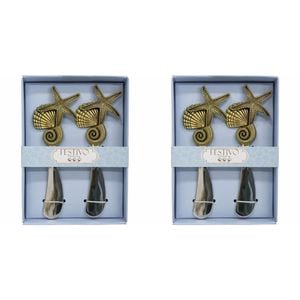 2x LVD Spreader 2pc Gold Shells Home Kitchen Serveware/Tableware
