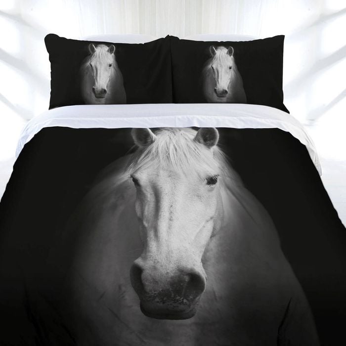 Just Home Midnight Horse Quilt Cover Set Queen