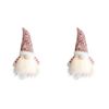 2PK LVD 17x30cm Polyester LED Pink Gnome Home/Living Room Xmas Display Decor
