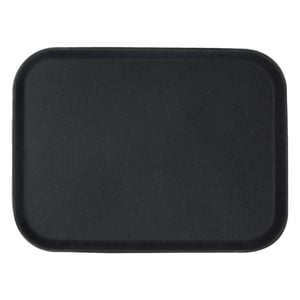 Argon Tableware Rectangular Serving Tray - 56 X 41cm - Reusable Non Slip Stackable Rubberized Food Drinks Platter Tray