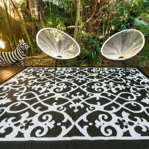 Outdoor Rug  - Gatsby Black And White