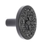 Lane Black Round Iron Knob