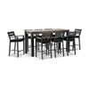Balmoral 2M Aluminium Bar Table With 8 Capri Bar Stools