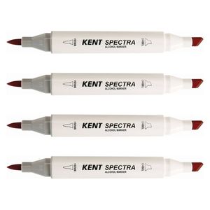 4x Kent Spectra Graphic Technical Markers Creative Drawing/design Blue Grey 7