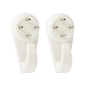 Everhang 8kg Nylon Picture Hanging Utility Hook - 2 Pack