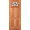 Woodcraft 2040 x 820 x 40mm Entrance Door Carolina Black Leadlight  Glass TG3 GlassCBB