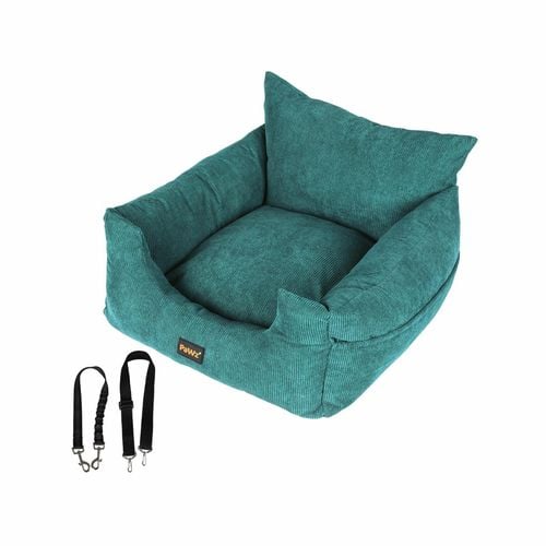 PaWz Pet Portable Car Booster Bed With Removable Cover in Green M Bunnings Australia