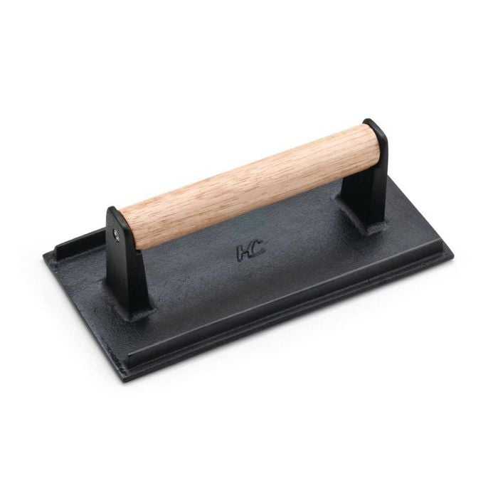 Deglon Sabatier Steak Weight Cast Iron Meat Press 65x210x110mm Commercial Kitchen Bbq Grill