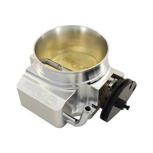 Calflow 92mm Billet Aluminium LS Cable Throttle Body, 4 Bolt Flange - Silver