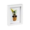 Nicola Spring 5" x 7" White 3D Box Photo Frame - 4" x 6" Mount