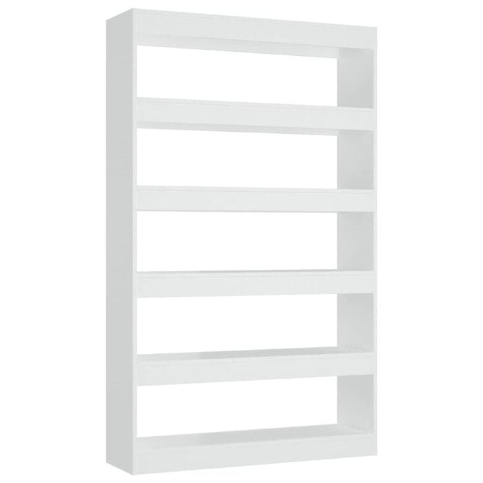 vidaXL Book Cabinet/Room Divider White Storage Cabinet Bookcase Shelf Rack