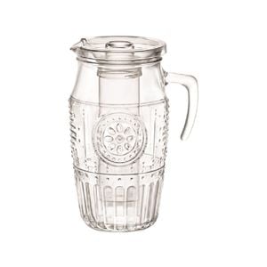 Bormioli Rocco Romantic 1.8L Glass Water Pitcher + Insert