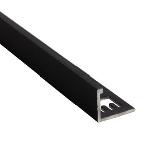 QEP 10mm x 1m Black Angle L Shape Tile Trim