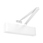 Zanda 55mm White Slimline Closer Cover & Flat Bar Armset Door Closer