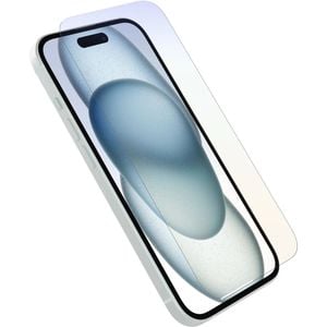 OtterBox Premium Pro Glass Antimicribial Anti-Blue Light Apple iPhone 15 (6.1") Screen Protector Clear - (77-93996), DROP+ 6ft P