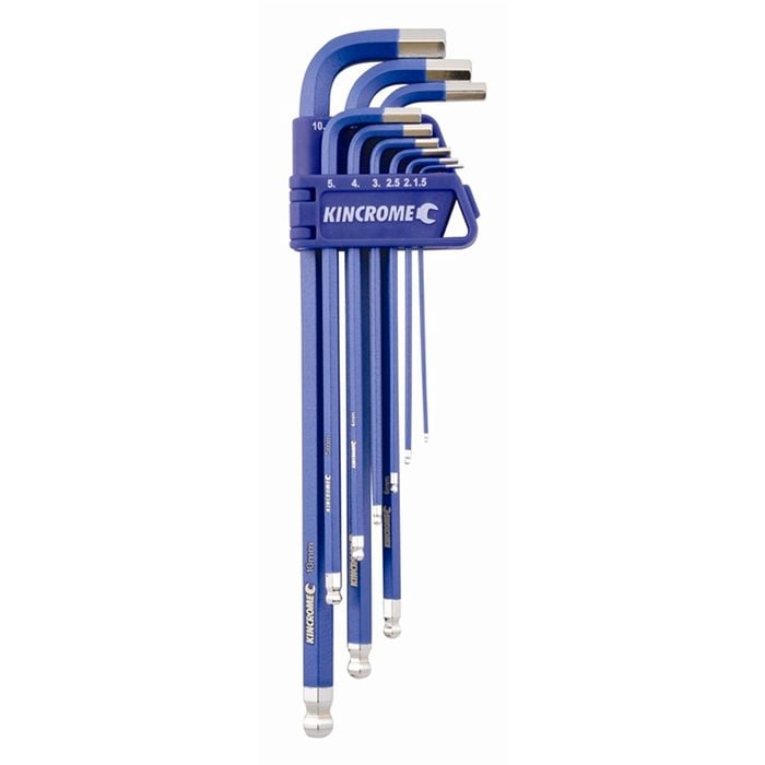 Kincrome Ball Point Hex Key Set - 9 Piece Metric