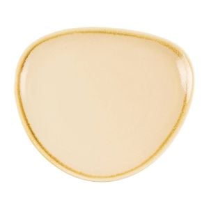 Olympia Triangular Plate Kiln Sandstone 165mm 6 Pack Commercial Dinnerware Tableware