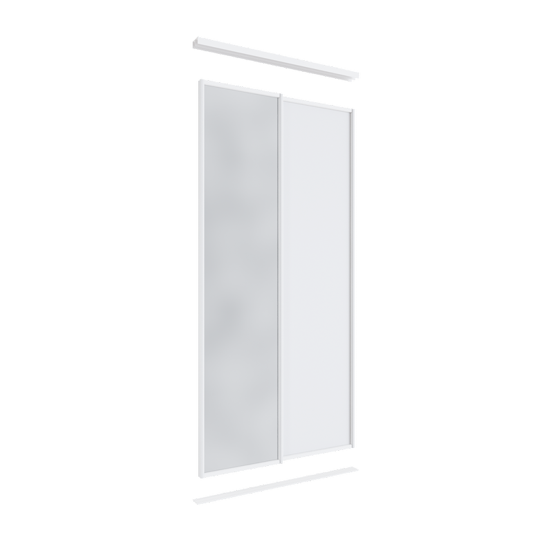 2400 x 1200mm 1 Mirror 1 Melamine 2 Door Combo Package