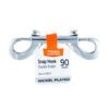 Taskmaster 8 x 90mm Nickel Double Ended Snap Hook