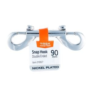 Taskmaster 8 x 90mm Nickel Double Ended Snap Hook