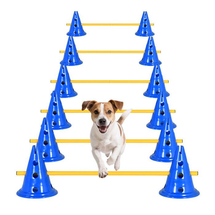 Advwin Dog Agility Hurdle Cone Set 6 Set Dog Agility Set