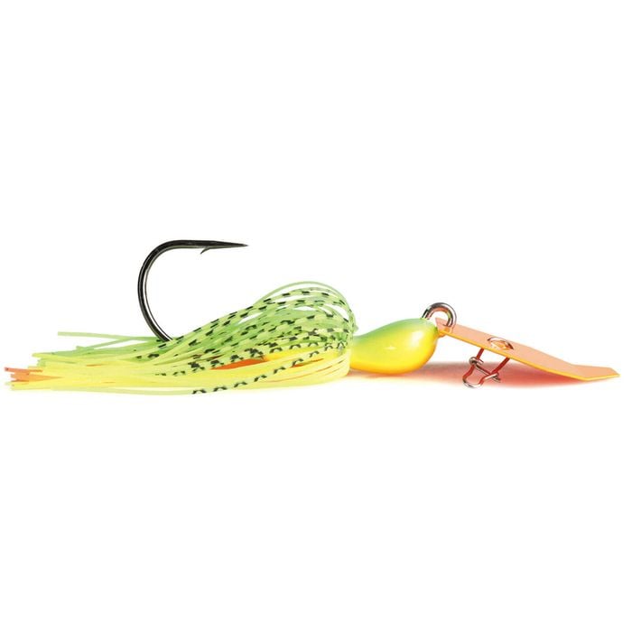 Zman 1/2oz Chatterbait Big Blade Skirted Jig Lure - Fire Tiger