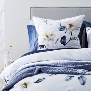Elle European Pillowcase 65x65cm Silver Myhouse