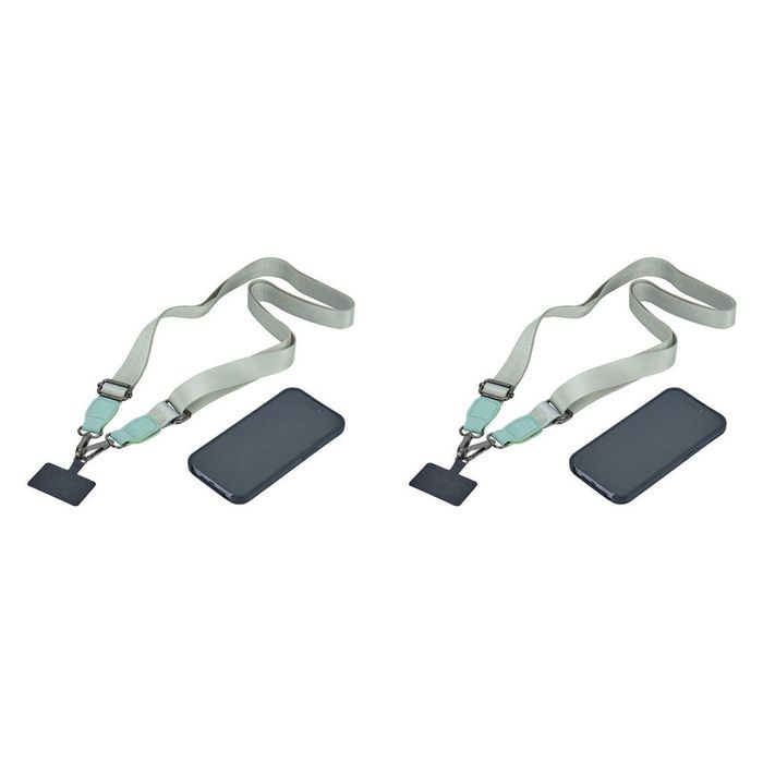 2PK Annabel Trends Stylish Hands-Free Accessory Phone Strap Lanyard Sage