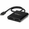 Startech.com Usb-c To Dual Displayport 1.2 Adapter, Usb Type-c Multi-monitor Mst Hub