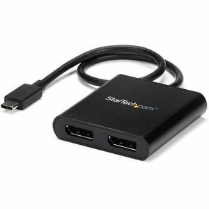 Startech.com Usb-c To Dual Displayport 1.2 Adapter, Usb Type-c Multi-monitor Mst Hub