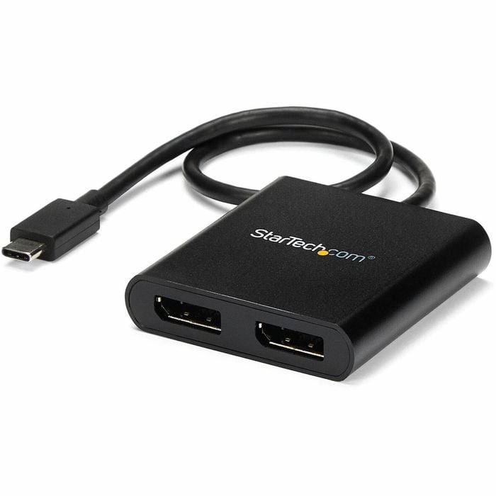Startech.com Usb-c To Dual Displayport 1.2 Adapter, Usb Type-c Multi-monitor Mst Hub