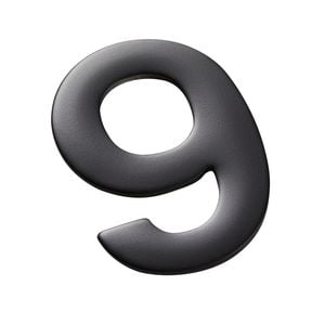 Sandleford 50mm Matt Black Mode Numeral 9