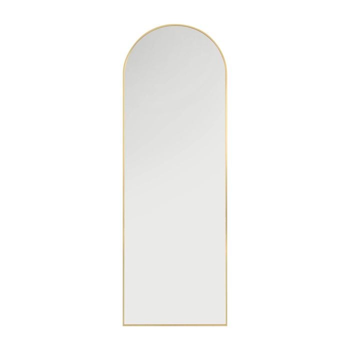 Astin Sinclair 1650 x 560mm Brushed Brass Arched Full Length Mirror