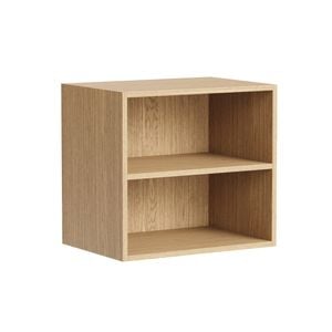 Kaboodle 900-1000mm Honey Oak Customisable Deep Med Wall Open Open Shelf