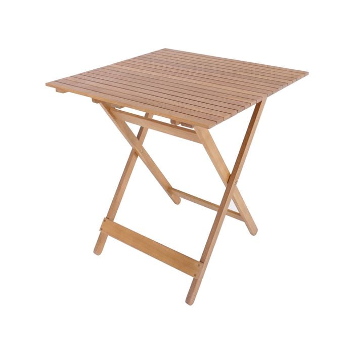 Mimosa 70 x 70 x 74cm Square Folding Timber Table