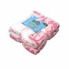 Snuggle Coral Fleece Extra Large Throw With Sherpa Reverse 200 X 128 Cm Bow Tie Pink